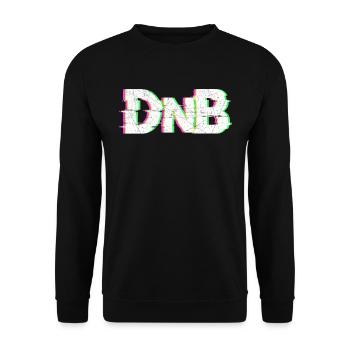 DnB Musik Dubstep Drum n Bass Geschenk - Unisex Pullover - Schwarz - Vorne - Alina (178cm) & Michal (187cm)