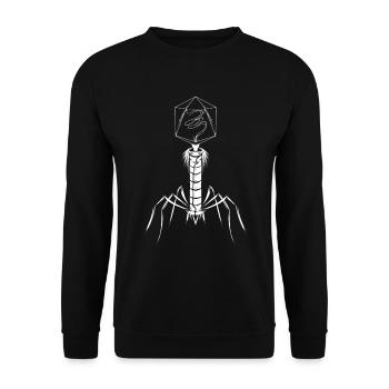 Microbiology Virus Biology Virology Teacher - Unisex Sweatshirt - black - Front - Alina (178cm) & Michal (187cm)