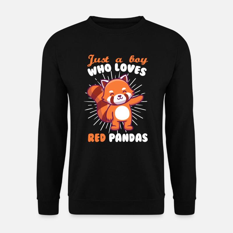 Roter Panda - Unisex Pullover - Schwarz