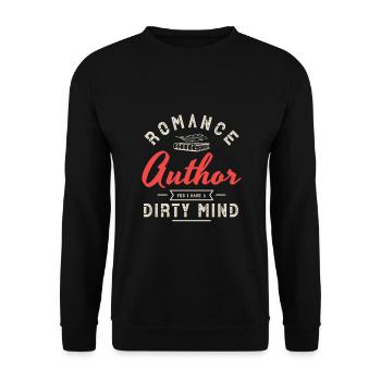 Writer Author Design for a Writing Fan - Unisex Sweatshirt - black - Front - Alina (178cm) & Michal (187cm)
