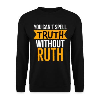 Ruth Bader Ginsburg, berüchtigte RBG - Unisex Pullover - Schwarz - Vorne - Alina (178cm) & Michal (187cm)