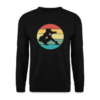 Photography Photographer Woman Retro Vintage Gift - Unisex Pullover - Schwarz - Vorne - Alina (178cm) & Michal (187cm)