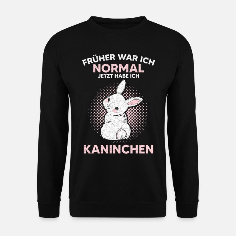 Hase Karnickel Kaninchen Stallhase Geschenk - Unisex Pullover - Schwarz