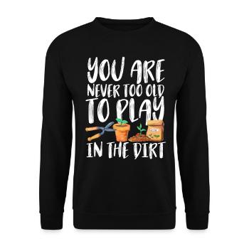 Garden raised bed florist plants allotment garden flower - Unisex Sweatshirt - black - Front - Alina (178cm) & Michal (187cm)