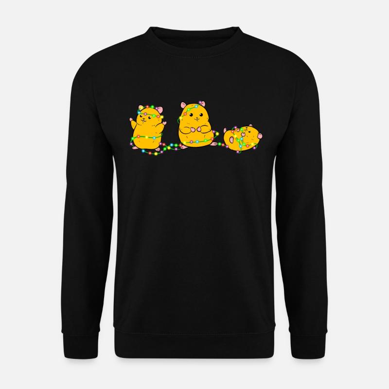 Hamster de Noël - Sweat-shirt Unisexe - noir