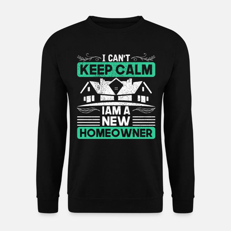 Häuslebauer Bauherren Bauherr Geschenk - Unisex Pullover - Schwarz