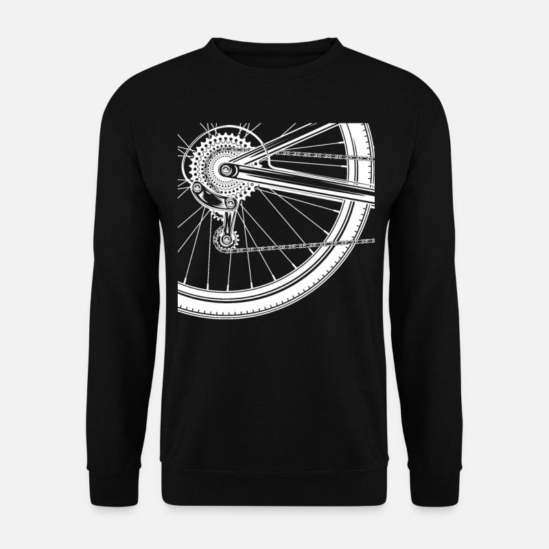 Vélo de course rayons cyclisme - Sweat-shirt Unisexe - noir