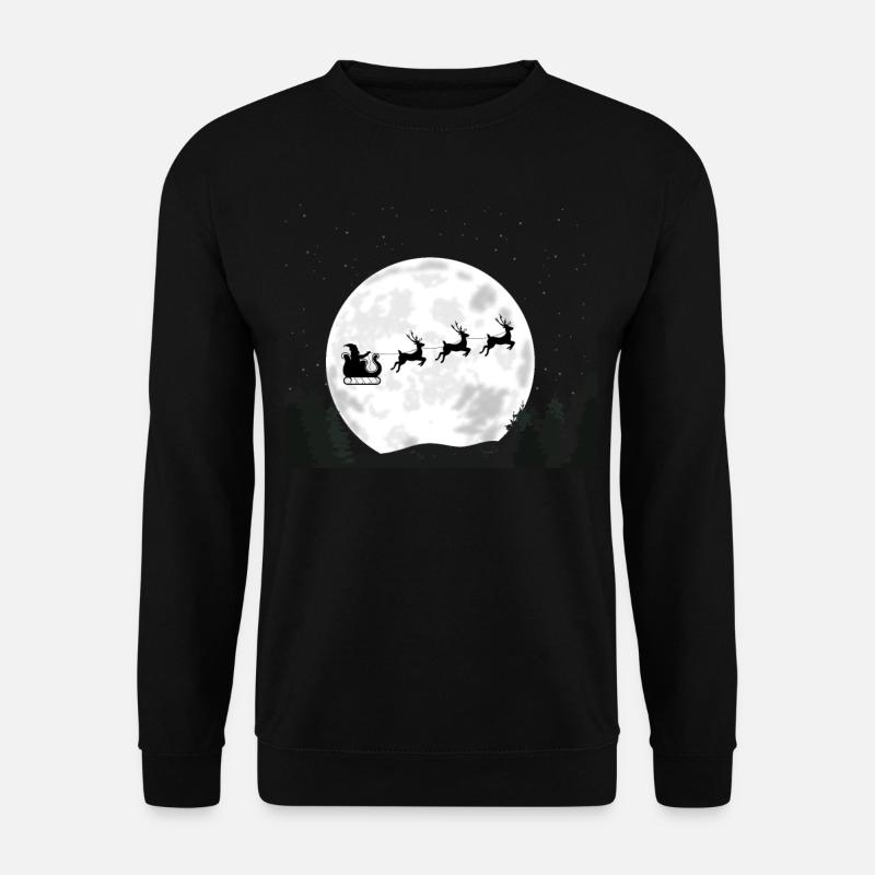 Weihnachtsmann Weihnachten Rentier Weihnacht - Unisex Pullover - Schwarz