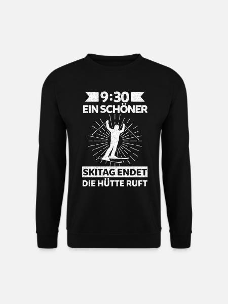 Ski Apres Ski Skiurlaub Skifahrer Party Feiern Lus - Unisex Pullover - Schwarz