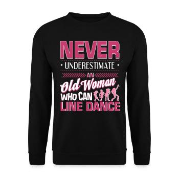 Linedance Linedance Riverdance Gift idea - Unisex Sweatshirt - black - Front - Alina (178cm) & Michal (187cm)