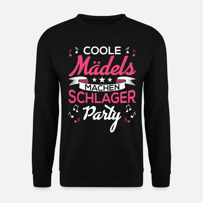 Coole Mädels machen Schlager Party Schlager - Unisex Pullover - Schwarz