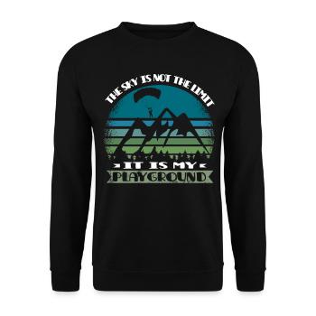 Paragliding Paraglider Paragliders Apparel - Unisex Sweatshirt - black - Front - Alina (178cm) & Michal (187cm)