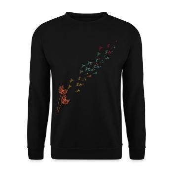 of dandelion dandelion - Unisex Sweatshirt - black - Front - Alina (178cm) & Michal (187cm)