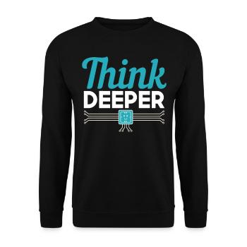 Scientist Machine Learning Deep Learning - Unisex Sweatshirt - black - Front - Alina (178cm) & Michal (187cm)