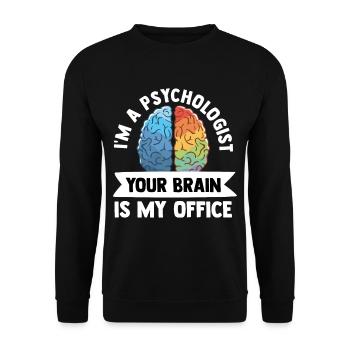 Psychologe - Unisex Pullover - Schwarz - Vorne - Alina (178cm) & Michal (187cm)
