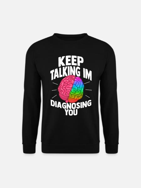 Psychologie Psychologe Therapeut Geschenk Psyche - Unisex Pullover - Schwarz