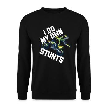Motocross motocross enfants motocross machine - Sweat-shirt Unisexe - noir - Devant - Alina (178cm) & Michal (187cm)