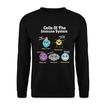 Biologiste de laboratoire de biologie disant cadeau drôle - Sweat-shirt Unisexe - noir - Devant - Alina (178cm) & Michal (187cm)