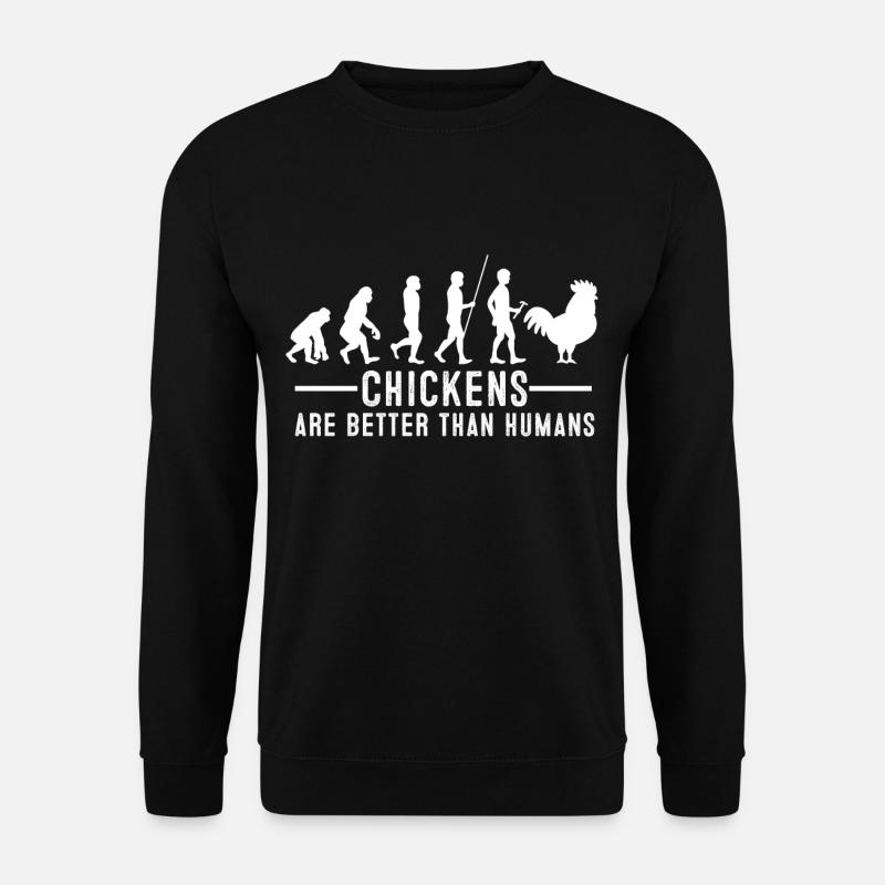 huhn - Unisex Pullover - Schwarz