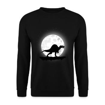 Carnivore de dinosaure Spinosaurus - Sweat-shirt Unisexe - noir - Devant - Alina (178cm) & Michal (187cm)