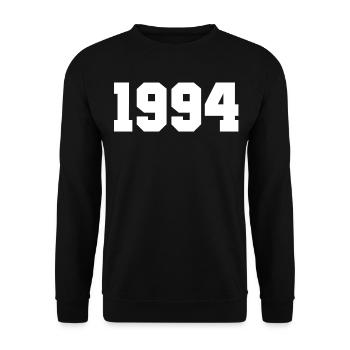 1994 - Sweat-shirt Unisexe - noir - Devant - Alina (178cm) & Michal (187cm)