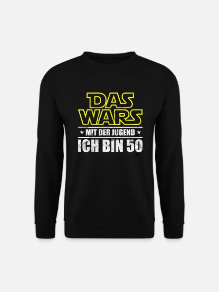 50 Geburtstag das wars mit der Jugend - Unisex Pullover - Schwarz