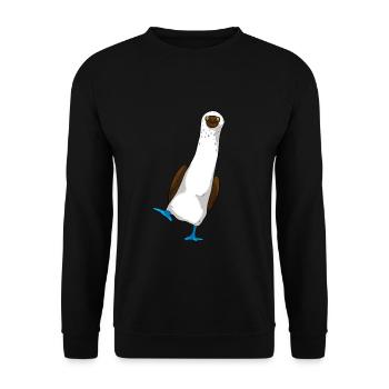 Blue-footed boobies - Unisex Sweatshirt - black - Front - Alina (178cm) & Michal (187cm)