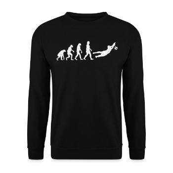 Goalkeeper Evolution Goalkeeper Footballer Football Club - Unisex Sweatshirt - black - Front - Alina (178cm) & Michal (187cm)