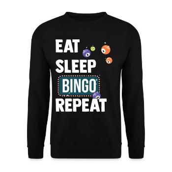Bingo - Unisex Pullover - Schwarz - Vorne - Alina (178cm) & Michal (187cm)