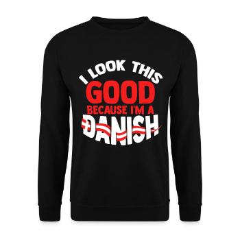 Denmark Copenhagen - Unisex Sweatshirt - black - Front - Alina (178cm) & Michal (187cm)