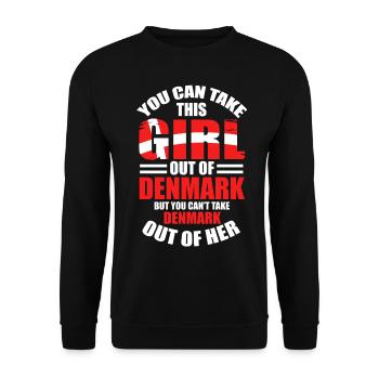 Denmark - Unisex Sweatshirt - black - Front - Alina (178cm) & Michal (187cm)