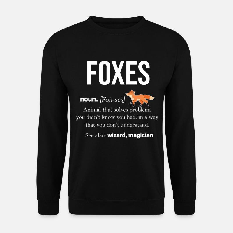 Fox - Unisex Sweatshirt - black