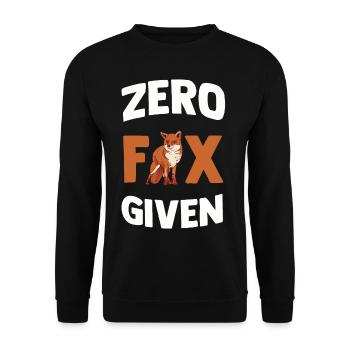 Renard - Sweat-shirt Unisexe - noir - Devant - Alina (178cm) & Michal (187cm)