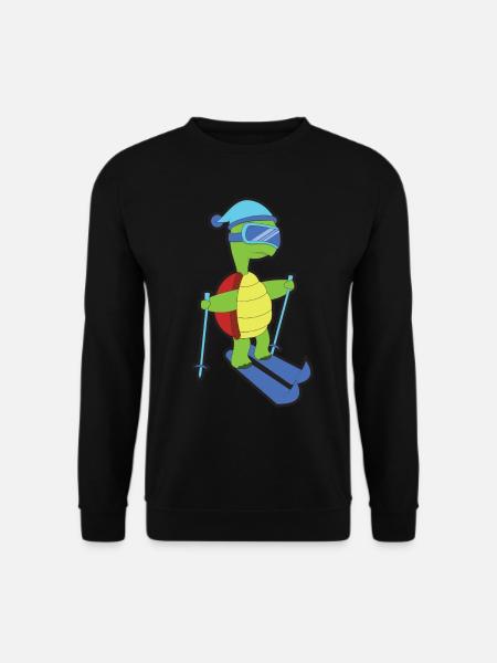 Ski Tier Schildkröte - Unisex Pullover - Schwarz