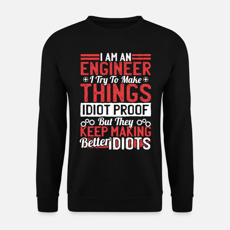 Ingenieur Geschenk - Ingenieur - Unisex Pullover - Schwarz
