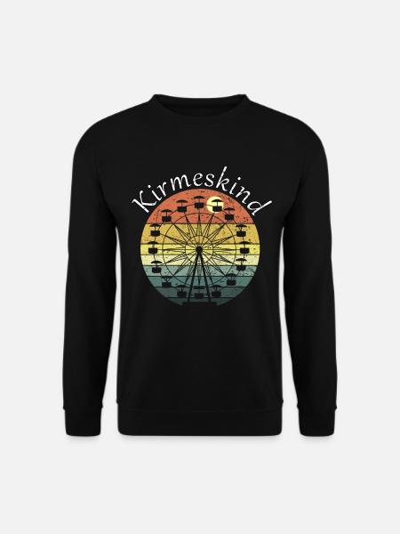 Kirmeskind - Schausteller und Riesenrad - Unisex Pullover - Schwarz