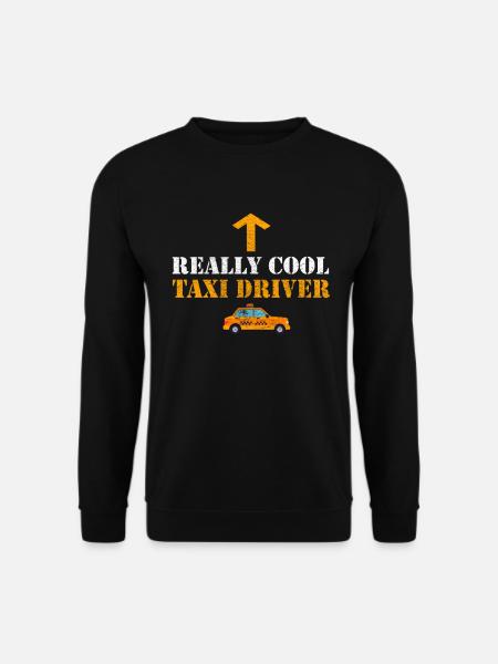 Richtig Cooler Taxifahrer - taxibesitzer Geschenk - Unisex Pullover - Schwarz
