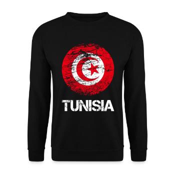 Drôle de dicton tunisien sur le cadeau de la Tunisie - Sweat-shirt Unisexe - noir - Devant - Alina (178cm) & Michal (187cm)
