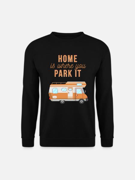 Motorhome Hiking Camper Gift - Unisex Sweatshirt - black
