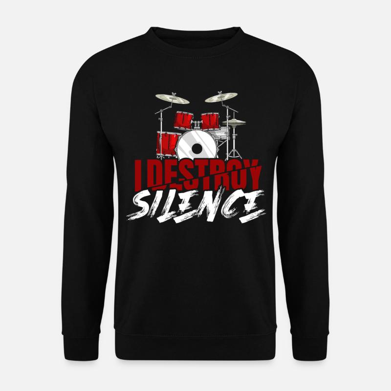 Schlagzeug - Unisex Pullover - Schwarz