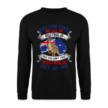 Australia - Unisex Sweatshirt - black - Front - Alina (178cm) & Michal (187cm)