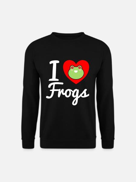Frosch Kröte Laubfrosch Quak Froschkönig Märchen - Unisex Pullover - Schwarz