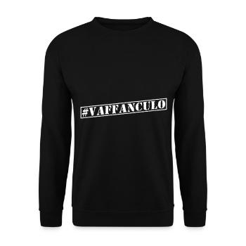 Italien Lustiger italienischer Spruch als Geschenk - Unisex Pullover - Schwarz - Vorne - Alina (178cm) & Michal (187cm)