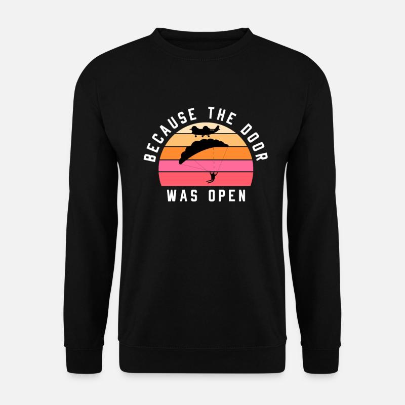 Parachute parachutist paratrooper - Unisex Sweatshirt - black