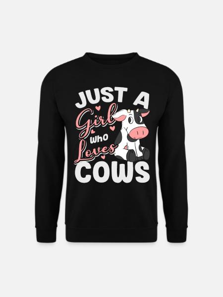 Cow painting cow beef cheese farmer's milk farm animal - Unisex Sweatshirt - black