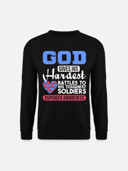 Autistic Asperger's Autism Gift - Unisex Sweatshirt - black