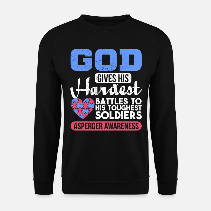 Cadeau d'autisme d'Asperger autiste - Sweat-shirt Unisexe - noir