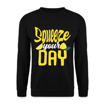 lemon - Unisex Sweatshirt - black - Front - Alina (178cm) & Michal (187cm)