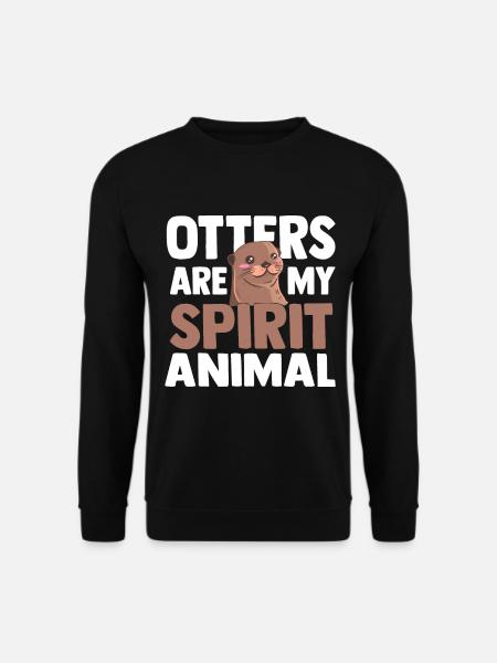 Otter Tier - Unisex Pullover - Schwarz