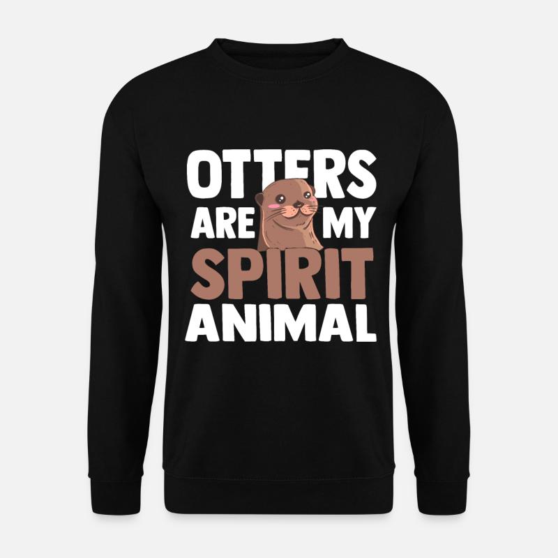 Otter animal - Unisex Sweatshirt - black